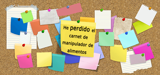 Carnet de Manipulador de Alimentos perdido