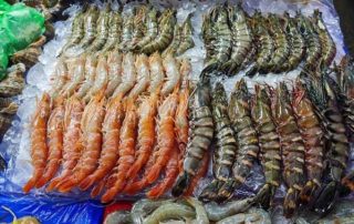 chupar las cabezas de las gambas