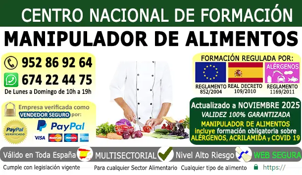 carnet de manipulador de alimentos carnet manipulador de alimentos